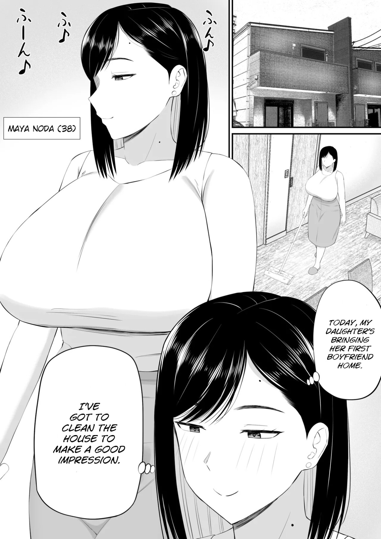 Hentai Manga Comic-Caring mother lends a hand at the request of her daughter's boyfriend-Read-2